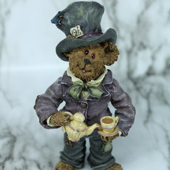 Boyds Bears Mad‎ Hatter Figurine “One Lump or Two?” Limited Edition Collectible - Picture 8 of 9